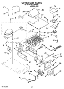 UPPER UNIT PARTS Diagram and Parts List for KSSC48QMS03  KitchenAid Refrigerator
