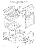 BREAKER AND PARTITION Diagram and Parts List for ET20MKXPWR0  Whirlpool Refrigerator