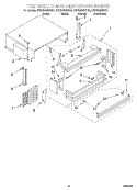 TOP GRILLE AND UNIT COVER Diagram and Parts List for KBRS36MHX01  KitchenAid Refrigerator