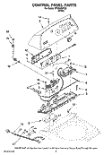 Part Location Diagram of W10059310 Whirlpool Valve, Log Assembly