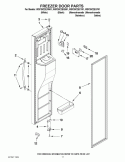 Part Location Diagram of WPW10296857 Whirlpool Door Bin