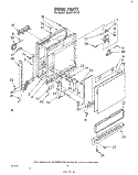 DOOR Diagram and Parts List for DU3014XL0  Whirlpool Dishwasher