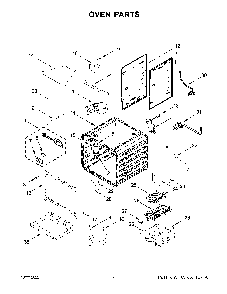 Oven Parts Diagram and Parts List for KFGC500JIB05  KitchenAid Range