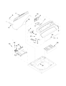 Part Location Diagram of W11723354 Whirlpool Control Board Assembly