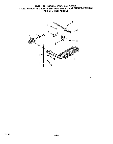 Upper Oven Burner Diagram and Parts List for 1885*0A  Roper Range