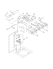 Part Location Diagram of W11082576 Whirlpool PANEL-CNTL
