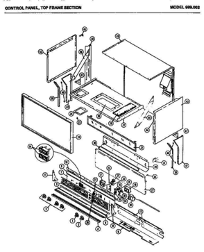 01 - CONTROL PANEL Diagram and Parts List for 989003  Whirlpool Range