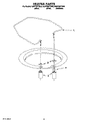 HEATER PARTS Diagram and Parts List for KUDT03FTBL0  KitchenAid Dishwasher
