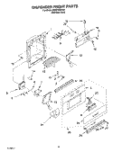 DISPENSER FRONT Diagram and Parts List for KSSP42QKS01  KitchenAid Refrigerator