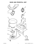 Part Location Diagram of W10399721 Whirlpool USE AND CARE GUIDE