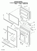 DOOR PARTS Diagram and Parts List for ER2MHKXPQ08  Whirlpool Refrigerator