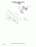 CONTROL PANEL PARTS Diagram and Parts List for IBD550PWS00  Whirlpool Wall Oven