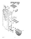 FREEZER LINER Diagram and Parts List for RS25AWXZW00  Roper Refrigerator