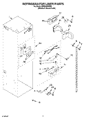 REFRIGERATOR LINER PARTS Diagram and Parts List for KSSO36FMX00  KitchenAid Refrigerator