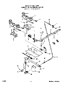 Burner Diagram and Parts List for 1335*3A  Roper Range
