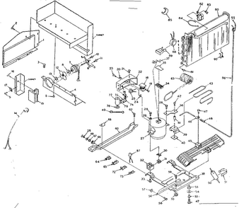 Unit Parts Diagram and Parts List for 106R14GL  Kenmore Refrigerator