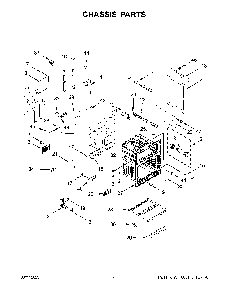 Chassis Parts Diagram and Parts List for KFDD500ESS11  KitchenAid Range