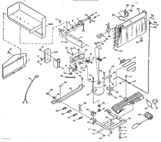 Unit Parts Diagram and Parts List for 106R14GIMY  Kenmore Refrigerator