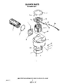 Blower Diagram and Parts List for N9257*2  Roper Range