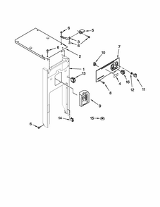 Panel And Control Parts Diagram and Parts List for 66514739110  Kenmore Trash Compactor