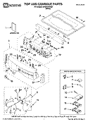 TOP AND CONSOLE PARTS Diagram and Parts List for MED9600SQ0  Maytag Dryer