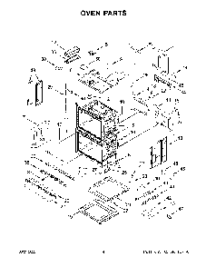 Oven Parts Diagram and Parts List for KODE900HSS20  KitchenAid Wall Oven
