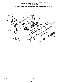 Backguard Diagram and Parts List for F5107*0  Roper Range