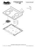 COOKTOP PARTS Diagram and Parts List for IVE82303  Inglis Range