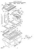 SHELF Diagram and Parts List for ET21CMXJB00  Whirlpool Refrigerator