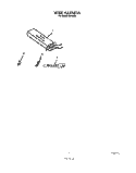 WIRE HARNESS Diagram and Parts List for B9608W3  Roper Wall Oven
