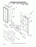 REFRIGERATOR DOOR PARTS Diagram and Parts List for GI7FVCXWY01  Whirlpool Refrigerator