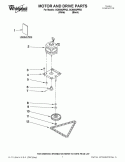 MOTOR AND DRIVE PARTS Diagram and Parts List for GC900QPPQ3  Whirlpool Trash Compactor