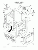 CABINET PARTS Diagram and Parts List for WGD5000VQ1  Whirlpool Dryer