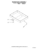 BURNER BOX ASSEMBLY Diagram and Parts List for KECD807XSS01  KitchenAid Cooktop