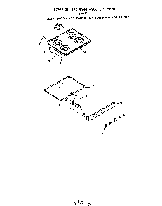 Main Top Diagram and Parts List for F4057W0  Roper Range