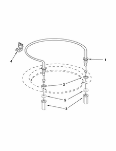 Heater Parts Diagram and Parts List for 66513073K212  Kenmore Dishwasher