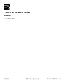Cover Sheet Diagram and Parts List for 11041942710  Kenmore Washer