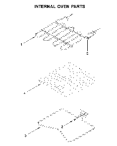 Internal oven parts Diagram and Parts List for WOD51ES4ES02  Whirlpool Wall Oven