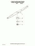 LOWER WASHARM PARTS Diagram and Parts List for 7WDT770PAYM0  Whirlpool Dishwasher