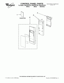 CONTROL PANEL PARTS Diagram and Parts List for GMH3204XVQ2  Whirlpool Microwave