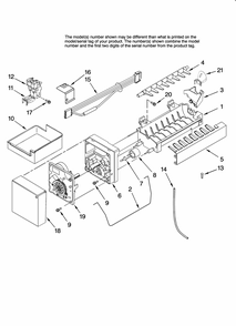 Icemaker Parts, Optional Parts (not Included) Diagram and Parts List for GB9SHKXMQ13  Whirlpool Refrigerator