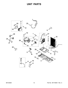 07 - Unit Parts Diagram and Parts List for WRFC9636RZ00  Whirlpool Refrigerator