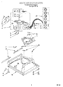 MACHINE BASE Diagram and Parts List for 6LSR7244EQ0  Whirlpool Washer