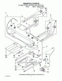 Part Location Diagram of W10314241 Whirlpool PIPE-MNFLD