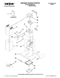 RANGE HOOD PARTS Diagram and Parts List for IH8362SS0  Whirlpool Range Hood