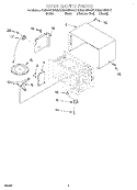 OVEN CAVITY Diagram and Parts List for KCMS135HBL0  KitchenAid Microwave