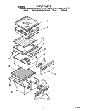 SHELF Diagram and Parts List for ED25DWXTW03  Whirlpool Refrigerator