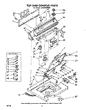 TOP AND CONSOLE Diagram and Parts List for LA6800XMW0  Whirlpool Washer