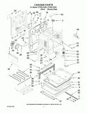 CHASSIS PARTS Diagram and Parts List for GY399LXUB02  Whirlpool Range