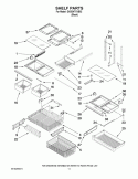 SHELF PARTS Diagram and Parts List for GX5SHTXVB02  Whirlpool Refrigerator